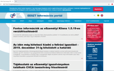 EESZT működésével kapcsolatos információk a MedMaxban