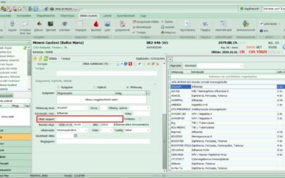 Influenza elleni védőoltás rögzítése a MedMaxban