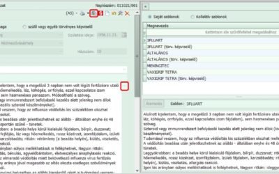 Oltási nyilatkozatok sablonjai a MedMaxban